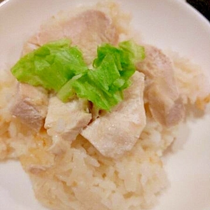炊飯器で簡単!鶏むね肉のシンガポール風チキンライス